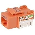 CAT5E Orange Keystone Jack 568A/568B